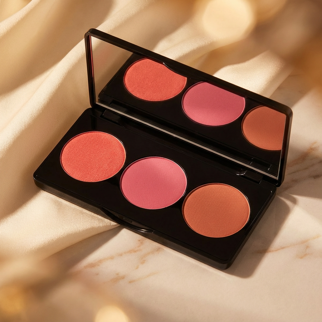 Paleta de rubores coral