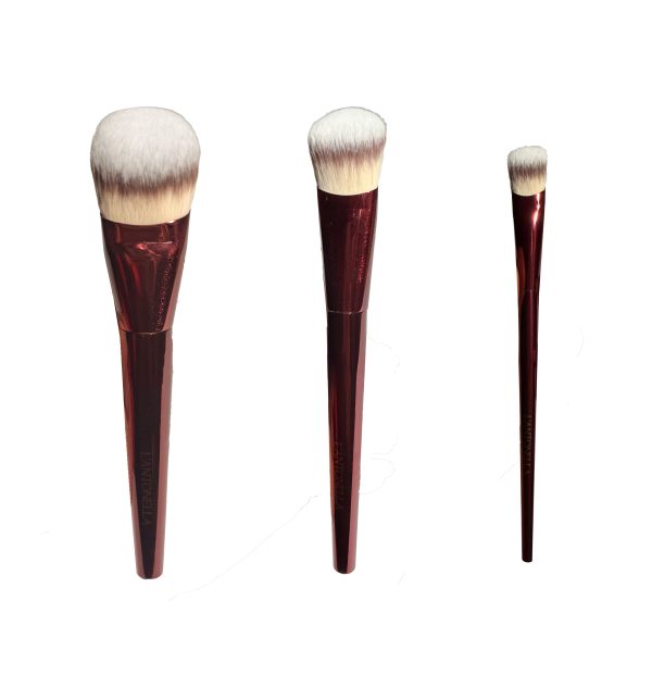 set x3 de brochas vinotinto